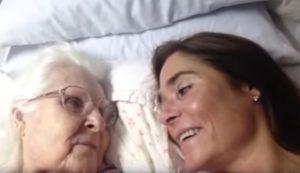 Elderly Mother With Alzheimers Recognizes Daughter